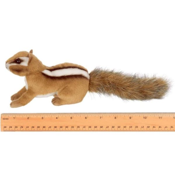 Plush Stuffed Animal Chipmunk Chippie Measuring Horizontally