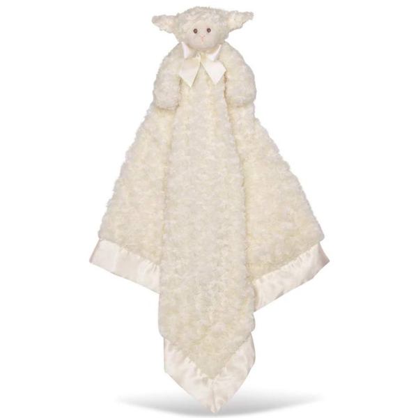 Plush Stuffed Animal Large Security Blanket Cuddle Me Lamby Lamb Blanket Open