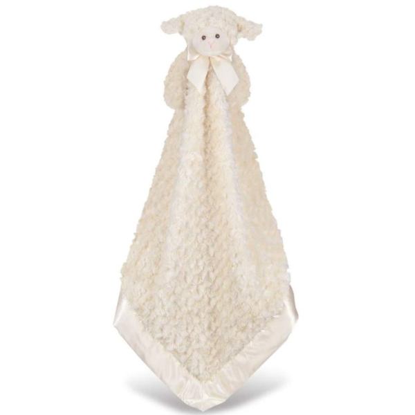 Plush Stuffed Animal Large Security Blanket Cuddle Me Lamby Lamb Blanket Front