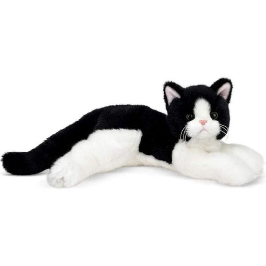 Plush Stuffed Animal Black and White Cat Domino