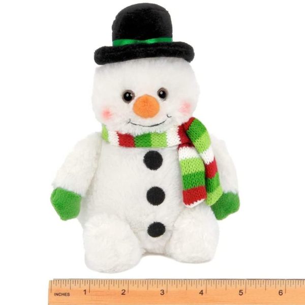 Plush Stuffed Snowman Snowball Measuring Horizontally