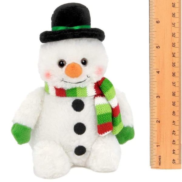 Plush Stuffed Snowman Snowball Meauring Vertically