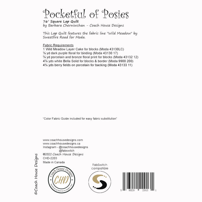 Pocketful of Posies Downloadable PDF Quilt Pattern
