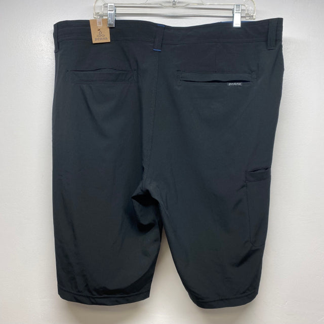 Prana Size 38-L  Size 38 Black Polyester-Blend Solid Men's Men's Shorts