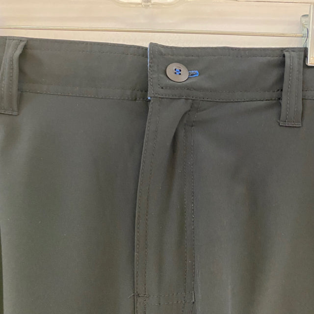 Prana Size 38-L  Size 38 Black Polyester-Blend Solid Men's Men's Shorts