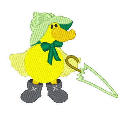 Rainy Day Ducks Applique [4x4] 11228 Machine Embroidery Designs