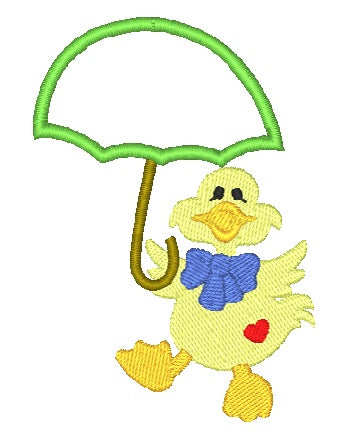 Rainy Day Ducks Applique [4x4] 11228 Machine Embroidery Designs