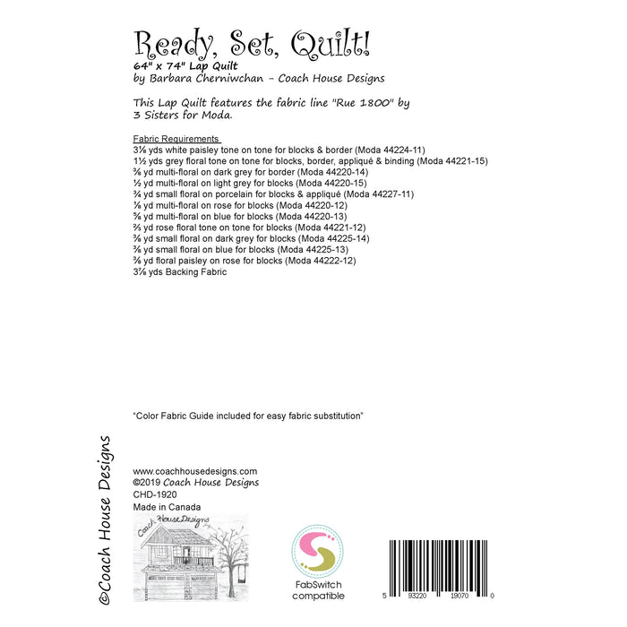 Ready, Set, Quilt! Quilt Pattern