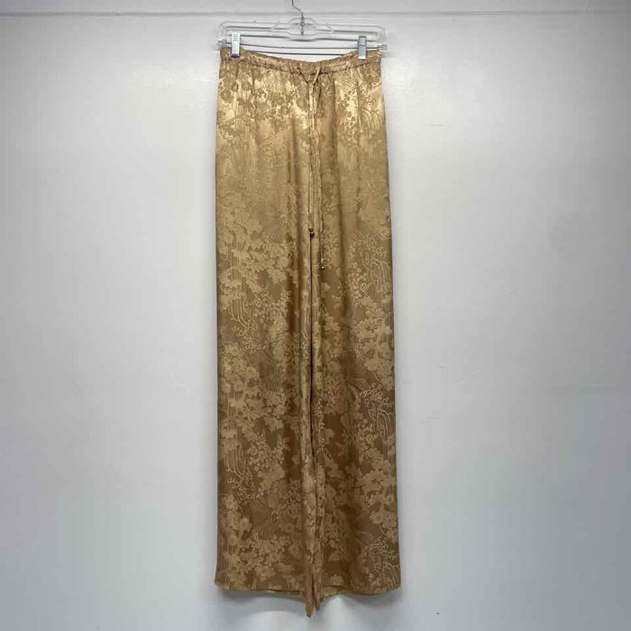 Rich Radi Qs Size 3XL- 16 Women's Gold Embossed Pull On Pants