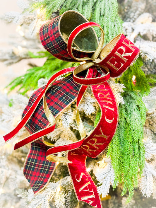 RL Merry Christmas Tree Bow Box