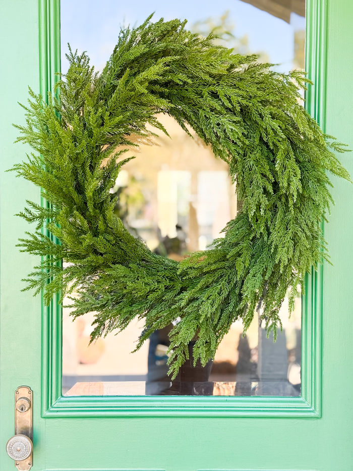 RL Noel Cedar Wreath & Sash