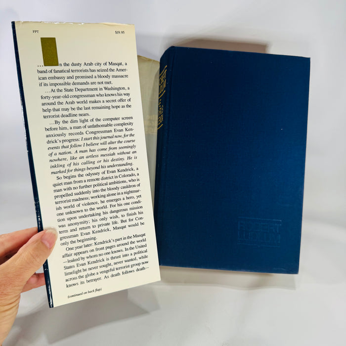 Robert Ludlum — The Icarus Agenda (1987) — First Edition/First Printing Hardcover | Political Thriller