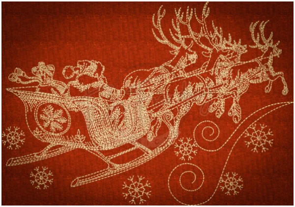 Santa’s Sleigh Sketch 6.10 X 8.74 (154.9Mm 222Mm)