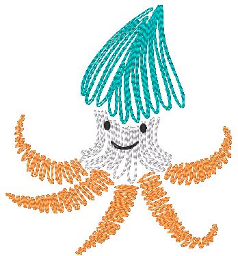 Sea Friends Redwork [4x4] 11483 Machine Embroidery Designs