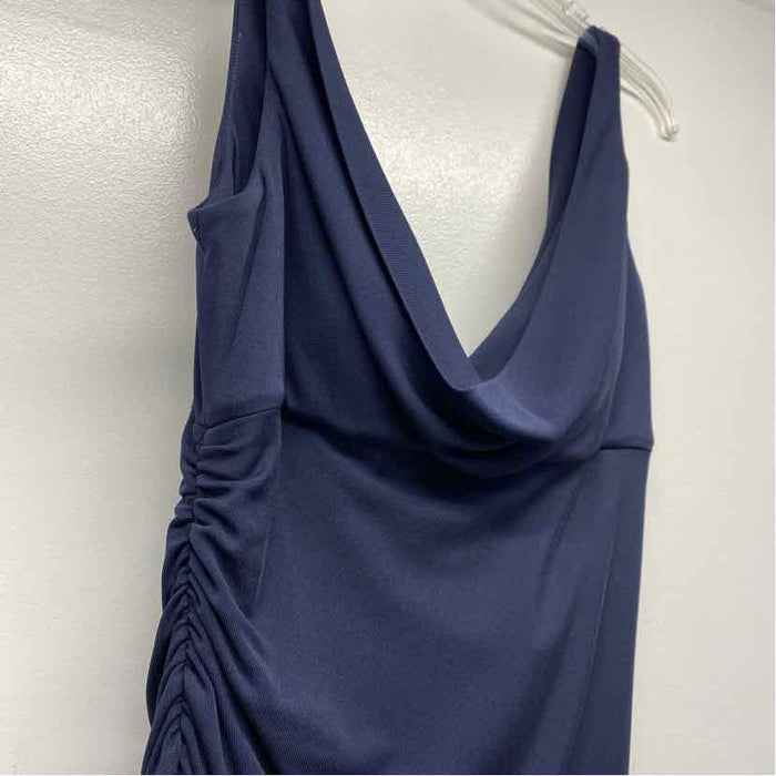 Selina Size 8-S Women's Blue Solid Sheath Dress