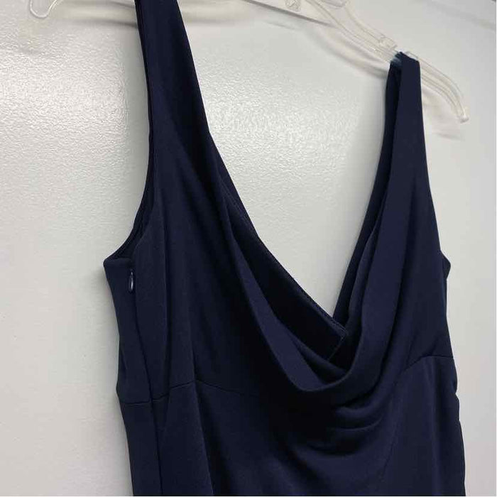 Selina Size 8-S Women's Blue Solid Sheath Dress