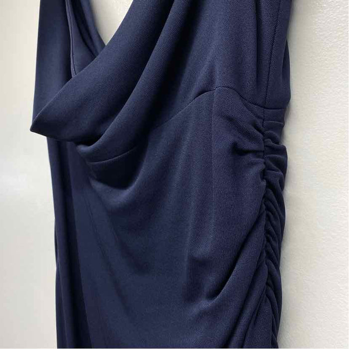 Selina Size 8-S Women's Blue Solid Sheath Dress