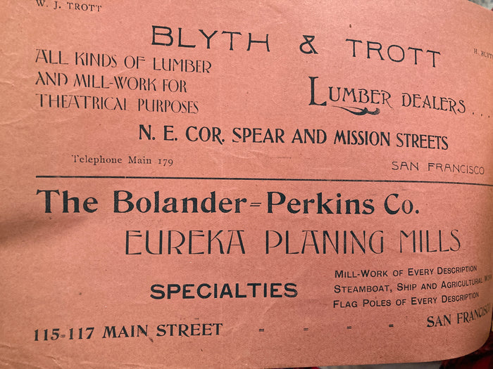 (SF) Theatre Mechanics' Assoc. [1900].