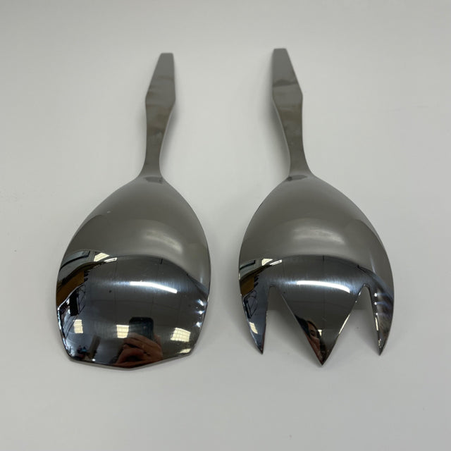 Silver Stainless Steel Salad Server