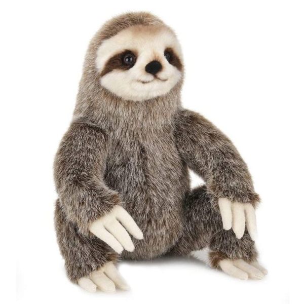 Simon Plush Three Toed Sloth Side Front