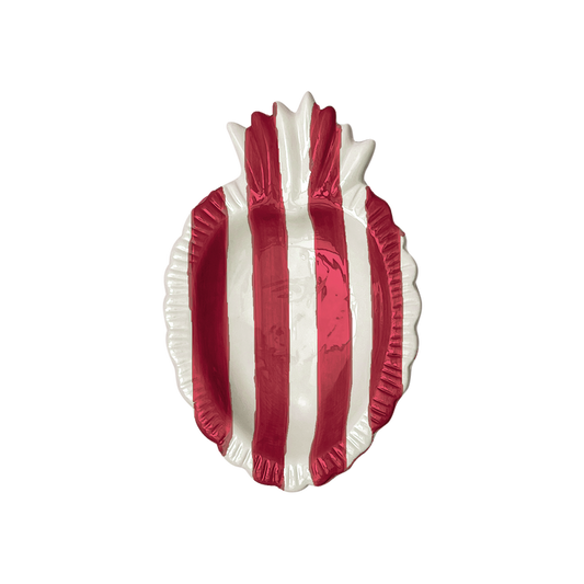 Small Ex-voto Dish Red-Striped - Precious Sparkle
