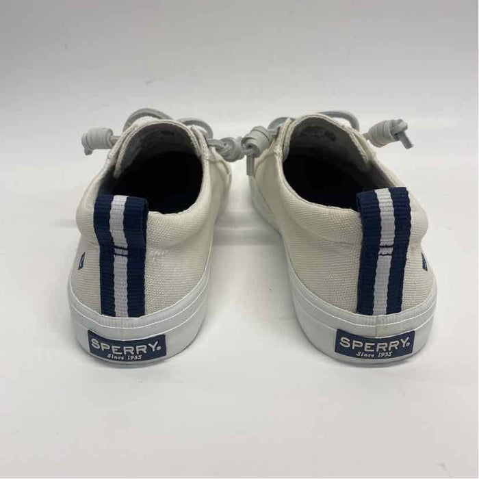 Sperry Size 7 Women's White Solid Sneakers