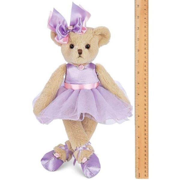 Tootsie Tutu Ballerina Teddy Bear Measuring Vertically