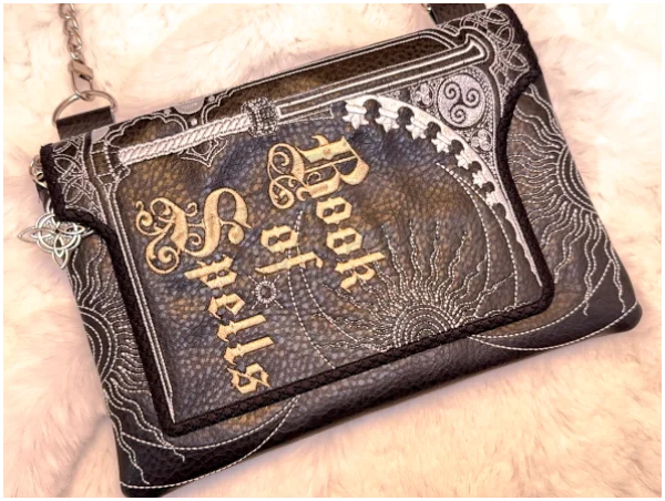 TopZip Flap Bag - Book of Spells
