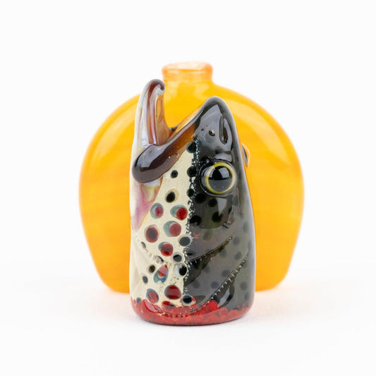 Trapper Studio Sunrise Bass Fish Head Chillum - Empire Smokes