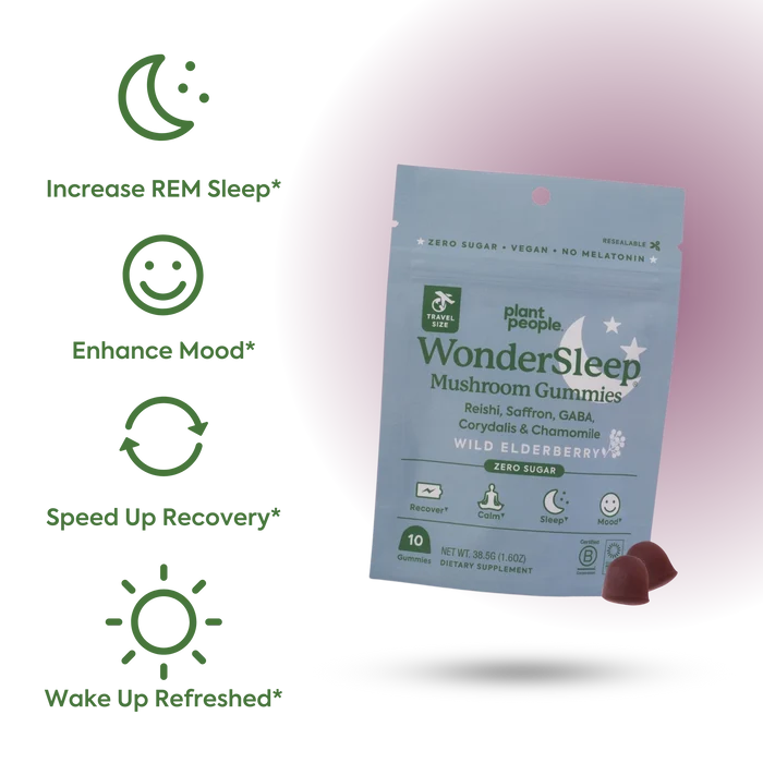 TRAVEL SIZE WonderSleep Mushroom Gummies by Plant People