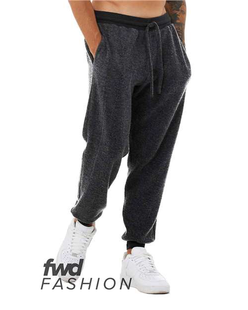 Unisex FWD Fashion Sueded Fleece Joggers - 3327 – alternate view 3