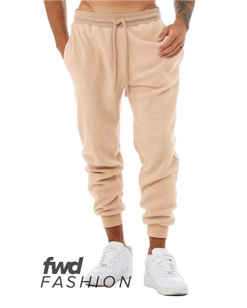 Unisex FWD Fashion Sueded Fleece Joggers - 3327 – alternate view 4