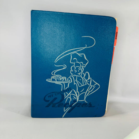 Vintage 1949 “My Favorite Recipes” Recipe Binder Organizer — Geo. Seelman & Sons (Milwaukee) | Tabbed Sections + Envelopes, Recipe Organizer & Kitchen Ephemera