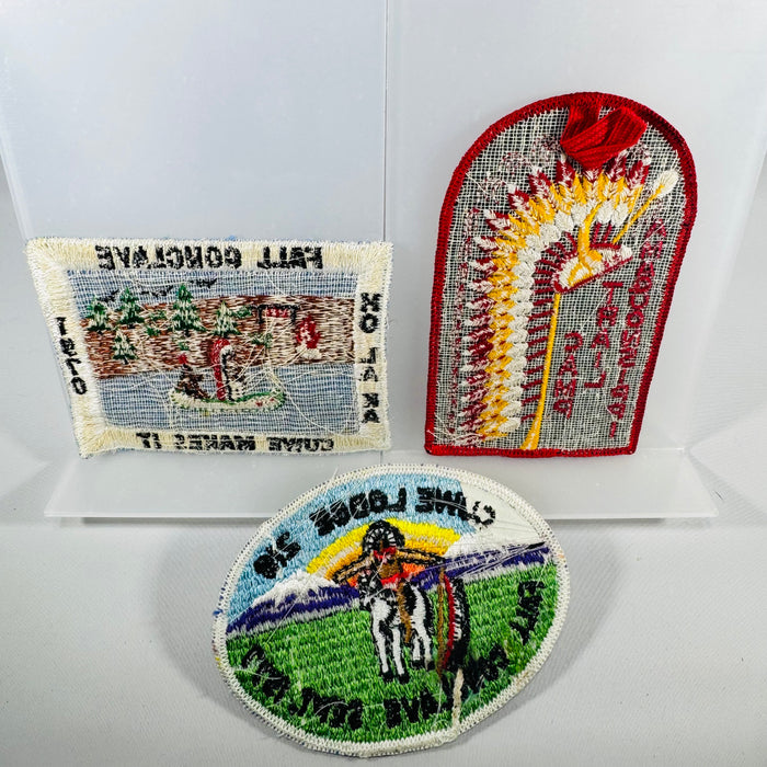 Vintage Order of the Arrow Patch Bundle (3) – CuWe Lodge 218 Fall Conclave + Anaconstia Trail Camp