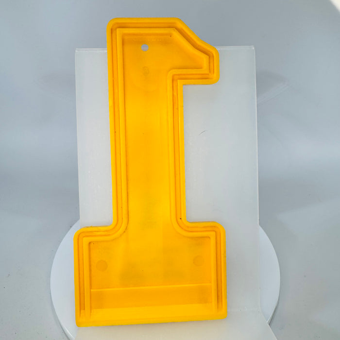 Vintage Traverse City Light & Power Ice Scraper, Number 1 Promotional Scraper, TCL&P Advertising, Yellow Utility Giveaway