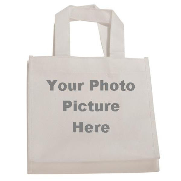 White Sublimatable Canvas Bag with 4 inch Gusset