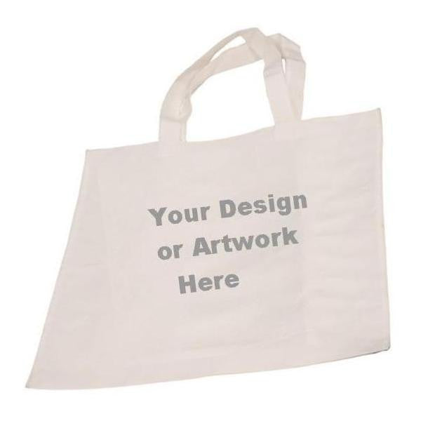 White Canvas 7 Inch Gusset Sublimatable Tote Bag