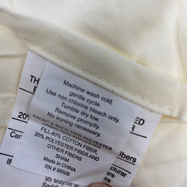 Windsor Quilt Off White Cotton Pillow Case