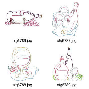 Wine Scenes  [4x4] # 10280