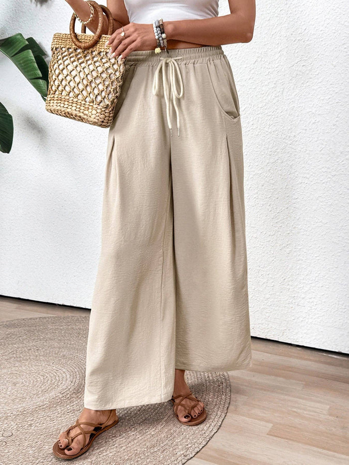Women's Drawstring Wide Leg Pants Casual Vacation – alternate view 5