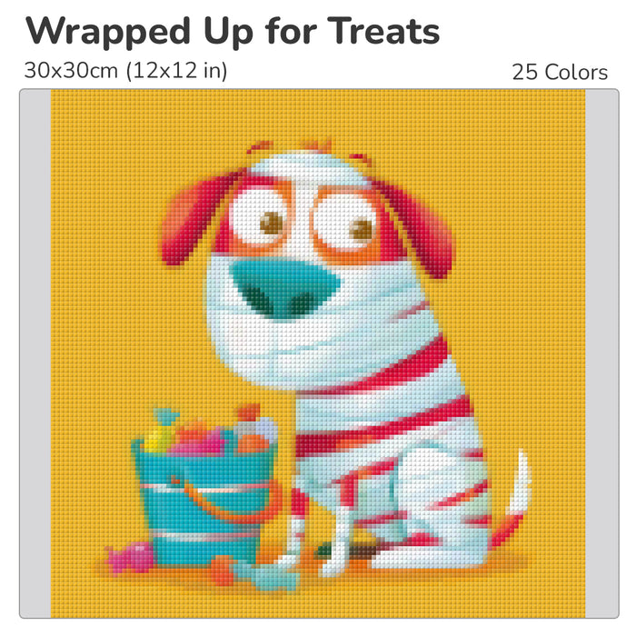 Wrapped Up for Treats Diamond Painting Kit-30x30cm (12x12 in)-Heartful Diamonds