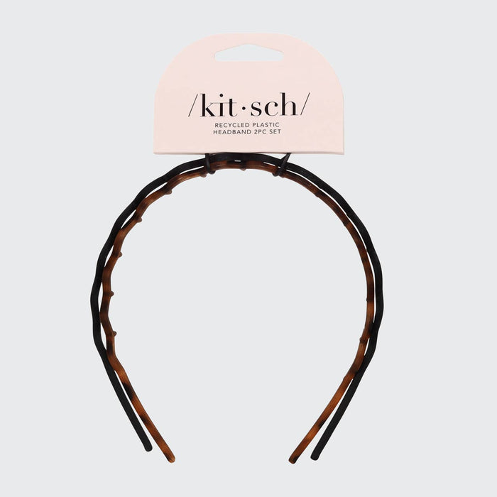 Zig Zag Headband 2pc - Black & Tort – alternate view 6